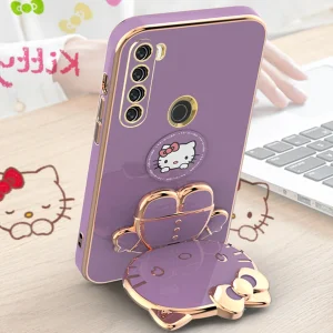 کاور اسپارتان مدل Kitty مناسب برای گوشی موبایل شیائومی Redmi Note 8 به همراه بند نگهدارنده