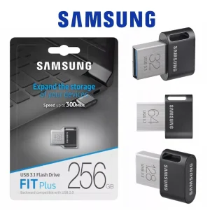 فلش مموری 256 گیگابایت سامسونگ مدل FIT Plus USB 3.1 با مقاومت در برابر ضربه، آب، شوک، لرزش و گرد و غبار