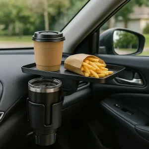 جا لیوانی و هلدر غذا خوری خودرو گرین لاین مدل Tray Mate GNTRMCUPHLDBK