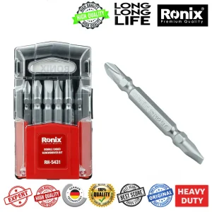 سرپیچ گوشتی یک سر چهر سو یک سر دو سوی رونیکس مدل RH5431 مجموعه 10 عددی