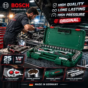 آچار بکس بوش مدل فوق حرفه ای کد PRO BOX 1600A0-25 مجموعه 25 عددی
