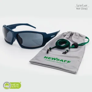 عینک ایمنی نیوسیف مدل ضدبخار و ضدخش کد Noir