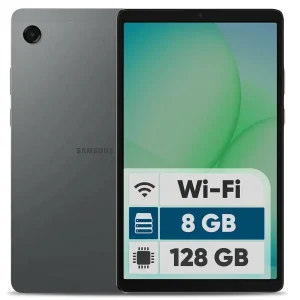 تبلت 8.7 اینچ سامسونگ مدل Galaxy Tab A11 Wi-Fi، ظرفیت 128 گیگابایت و رم 8 گیگابایت، رزولوشن دوربین 8 مگاپیکسل به همراه شارژر دیواری 25 وات سامسونگ مدل T2510