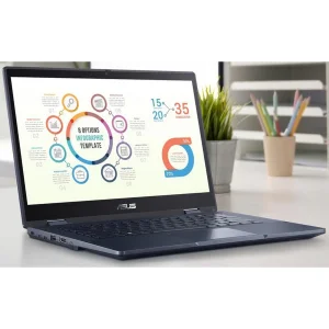 لپ تاپ 14 اینچی ایسوس مدل ExpertBook B3 Flip B3402FVA-Core 7 150U-16GB DDR4 3200MHz-512GB SSD-Touch-Backlit-Fingerprint به همراه قلم