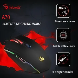 ماوس مخصوص بازی بلادی مدل A7O_MATTE BLACK