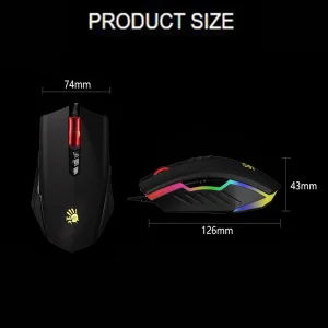 ماوس مخصوص بازی بلادی مدل A7O_MATTE BLACK
