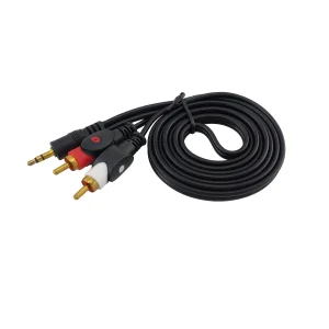 کابل تبدیل 2 به 1 RCA به جک 3.5 میلیمتری رویال مدل r1.5 طول 1.5 متر
