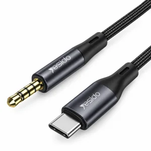 کابل تبدیل USB-C به AUX یسیدو مدل YAU42 طول 1 متر