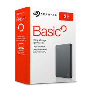 هارد دیسک اکسترنال سیگیت مدل Basic ظرفیت 2 ترابایت با استاندارد ارتباطی USB 3.0