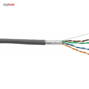 رول کابل شبکه Cat 6 فویل دار سایز 24AWG دی-لینک مدل NCB-C6SGRYR-305-24 طول 305 متر
