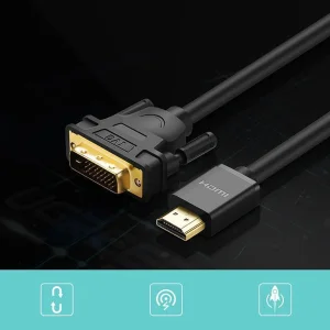 کابل تبدیل HDMI به DVI یوگرین مدل HD106-10135 طول 2 متر