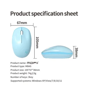 ماوس بی سیم مافی مدل Mofii M8 Wireless Silent