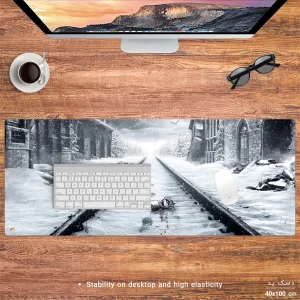 ماوس پد هومرو مدل HX525 طرح Metro Exodus سایز 40x100 سانتی‌متر