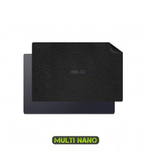 برچسب پوششی پشت لپ تاپ مولتی نانو طرح چرم مدل X-F1L مناسب برای لپ تاپ ایسوس VivoBook 15 E510MA 15.6 inch 2020