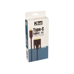 کابل تبدیل Type C به DVI کی نت مدل K-CUCMDV18 طول 1.8 متر