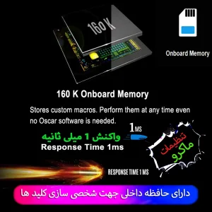 ماوس با سیم مخصوص بازی ای فورتک مدل OSCAR_X_71O_BK