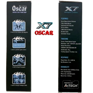 ماوس با سیم مخصوص بازی ای فورتک مدل OSCAR_X_71O_BK