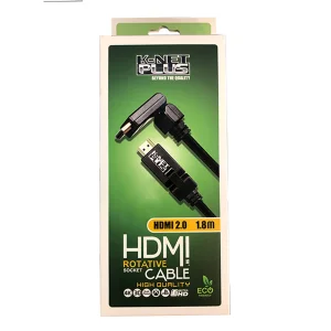کابل HDMI2.0 کی نت پلاس مدل KP-CHR2018 طول 1.8 متر