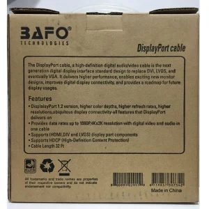 کابل Display Port بافو مدل DP-1675 طول 10 متر