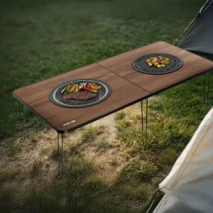 میز کباب‌ پز تاشوی سفری گرین لاین مدل GL-BBQ2