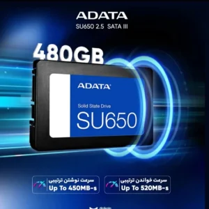 اس اس دی اینترنال SATA III ای دیتا مدل SU650 ظرفیت 480 گیگابایت