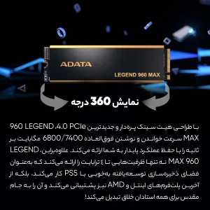 اس اس دی اینترنال ای دیتا مدل LEGEND 960 MAX  ظرفیت چهار ترابایت