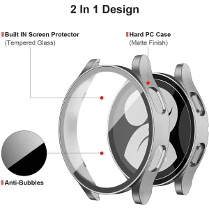 کاور راینو مدل W4-Cover مناسب برای ساعت هوشمند سامسونگ Watch 4 40mm دارای محافظ صفحه نمایش