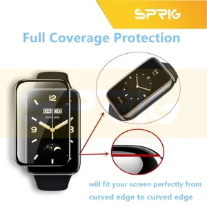 محافظ صفحه نمایش اسپریگ مدل Glass Pmma مناسب برای ساعت هوشمند شیائومی Mi band 7 Pro