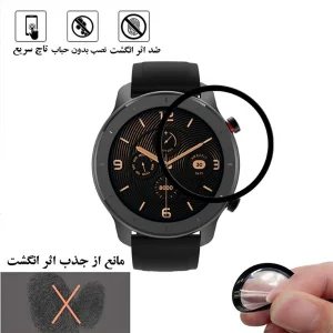 محافظ صفحه نمایش لایونکس مدل PMMAWL مناسب برای ساعت هوشمند آمازفیت GTR 42 mm