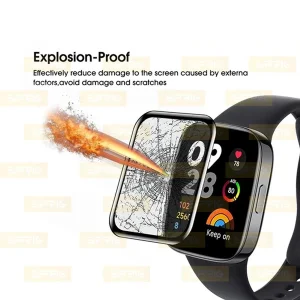 محافظ صفحه نمایش وایت ولف مدل W-3PWM مناسب برای ساعت هوشمند شیائومی Redmi Watch 5 Active بسته بندی 3 عددی