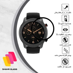 محافظ صفحه نمایش شهر گلس مدل PMMAWSH مناسب برای ساعت هوشمند آمازفیت GTR 47 mm