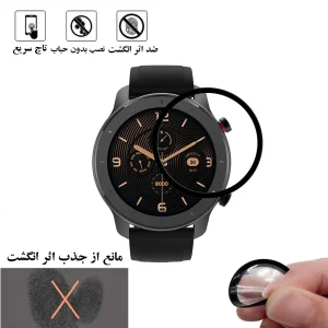 محافظ صفحه نمایش شهر گلس مدل PMMAWSH مناسب برای ساعت هوشمند آمازفیت GTR 47 mm