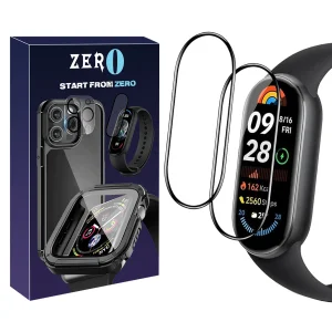 محافظ صفحه نمایش نانو زیرو مدل Pmma-ZR مناسب برای ساعت هوشمند شیائومی Mi band 9 بسته دو عددی