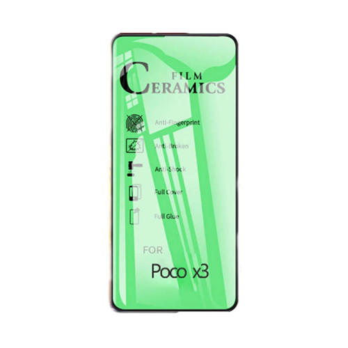 گلس سرامیکی گوشی شیائومی Poco X3 / Poco X3 (NFC) مدل تمام صفحه