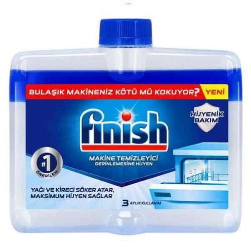 مایع جرم گیر ماشین ظرفشویی فینیش Finish Maschinen Pfleger حجم 250 میل ا finish dishwasher cleaner 250ml