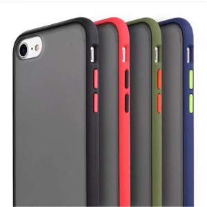 Hybrid Simple Matte Bumper Phone Case For iPhone 6 Plus