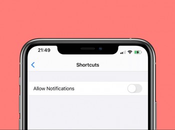 آموزش غیرفعال کردن اعلان‌های برنامه Shortcuts در آیفون
