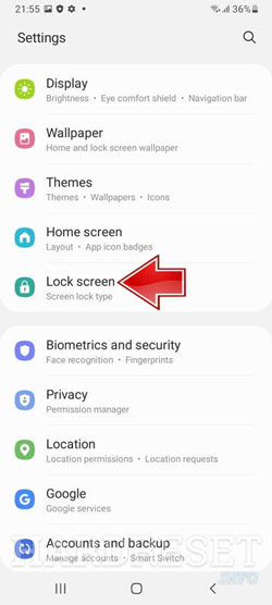 نحوه اضافه کردن رمز عبور به قفل صفحه در گوشی Galaxy A32 5G