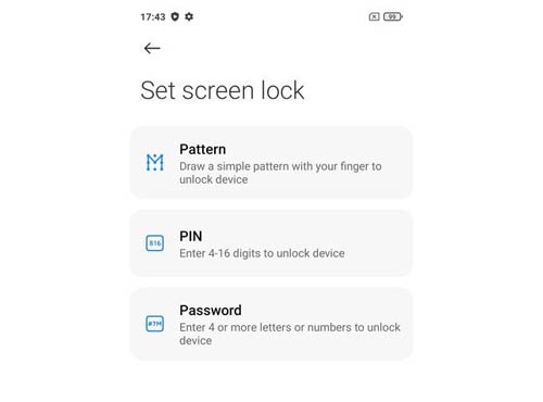 نحوه اضافه کردن رمز عبور به قفل صفحه در گوشی Poco M3 Pro 5G
