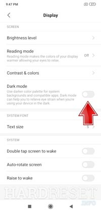 نحوه فعالسازی حالت تاریک (Dark Mode) در گوشی شیائومی Note 9 Pro