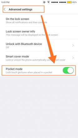 نحوه فعال کردن حالت جیب (Pocket Mode) در گوشی Redmi Note 9 Pro