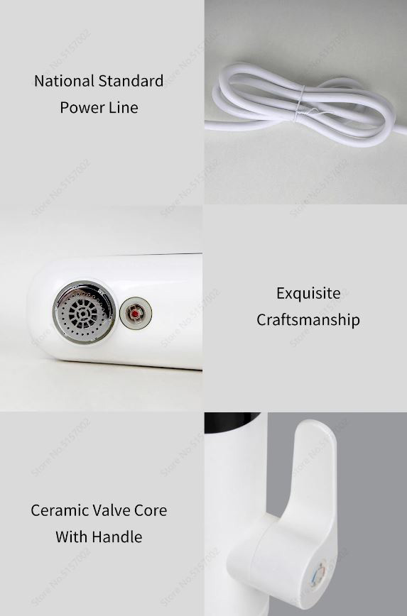 شیر آب گرم شیائومی مدل Xiaoda pro مجهز به کابل برق با استاندارد ملی