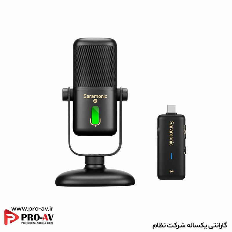 میکروفون USB بی سیم سارامونیک مدل SR-MV2000W