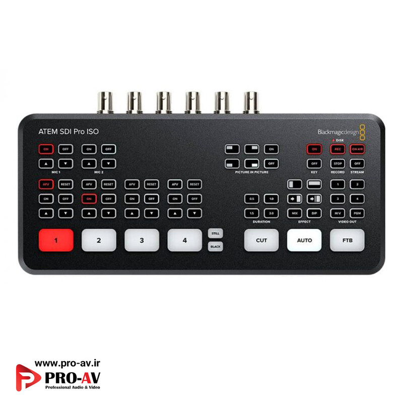 سوئیچر و میکسر تصویر بلک مجیک ATEM SDI PRO ISO