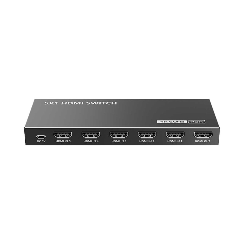 سوئیچ ۵ پورت HDMI لنکنگ مدل LKV501HDR-V3.0