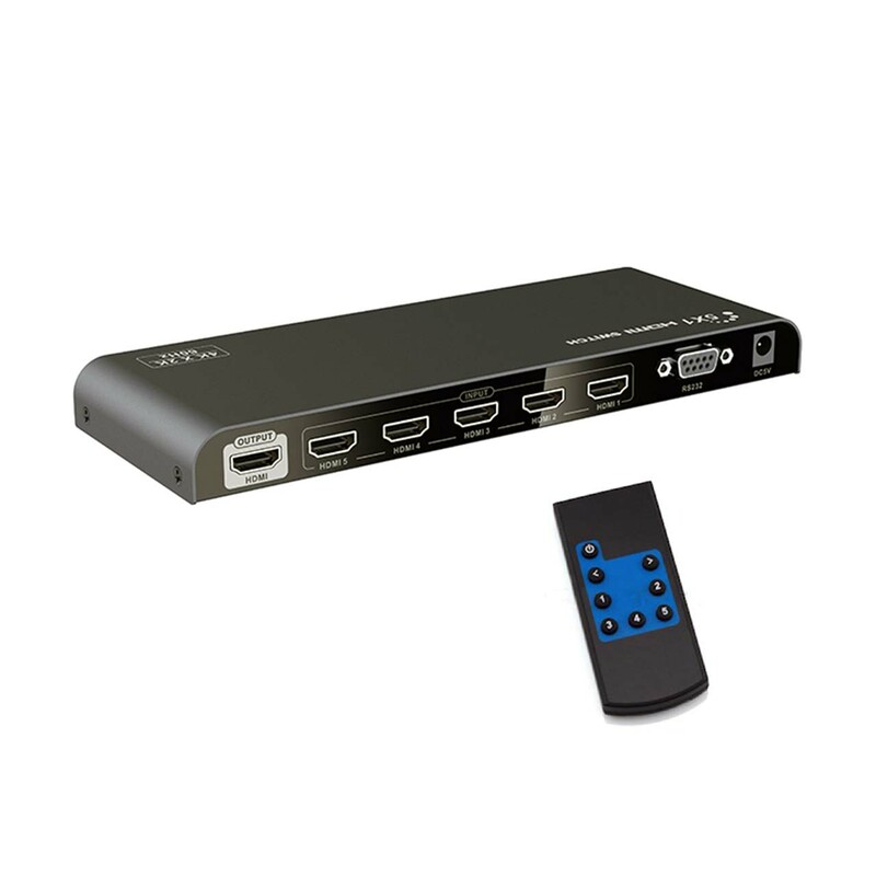 سوئیچ ۵ پورت HDMI لنکنگ مدل LKV501-V2.0 تا وضوح ۴Kx2K