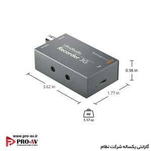 مشخصات UltraStudio Recorder 3G
