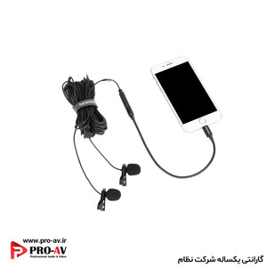 میکروفن یقه‌ ای موبایل سارامونیک مدل LavMicro U1C دوتایی