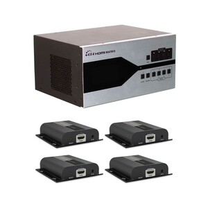 سوئیچ ماتریس مدولار ۴در۴ HDMI لنکنگ مدل LKV4x4 HDbitT