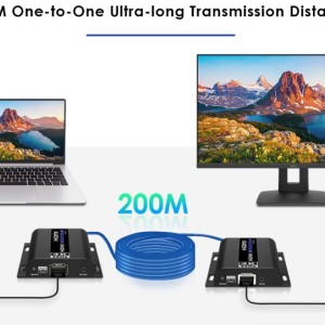 اکستندر HDMI تحت شبکه 4K@60Hz مدل LKV483